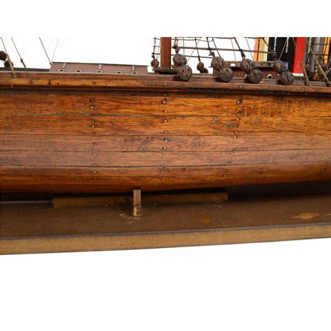 antique brig planking hull oiled teak late