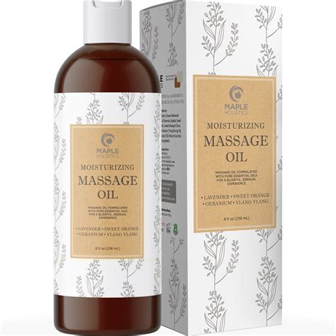maple holistics relaxing massage oil aromatherapy sensitive skin natural skin care product