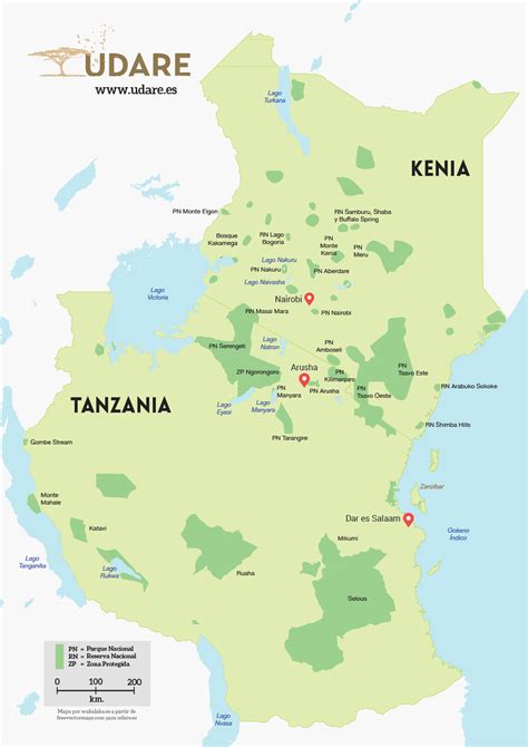 tanzaˈni.a), officially the united republic of tanzania (swahili: Mapa Kenia y Tanzania