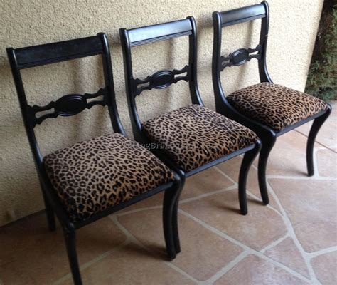 Materials fine suede vision chair fabric., wood, natural and textile. 15 Example of Animal Print Dining Chairs that Comfort ...