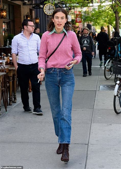 Looking Good Alexa Chung Nailed Casual Chic As She Stepped Out For A