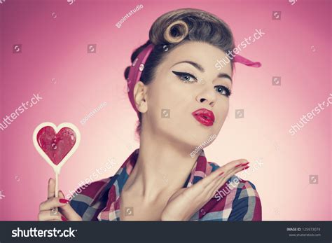 Valentines Day With Pin Up Girl Stock Photo 125973074 Shutterstock