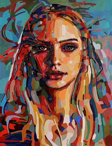 Examples And Tips About Acrylic Painting Greenorc Acrylic Portrait Painting Abstract