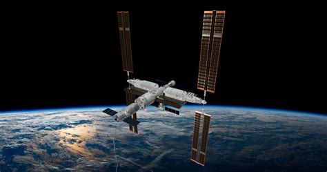 Sfondi China Space Station Stazione Spaziale Universo Earth Orbit Aerospaziale Incudine