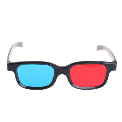 P Iflix 3d Glasses Black Frame Red Blue Plastic Cyan 3d Anaglyph For Movie Game Dvd