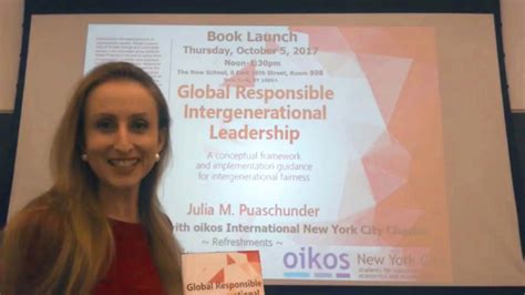 Global Responsible Intergenerational Leadership Julia M Puaschunder