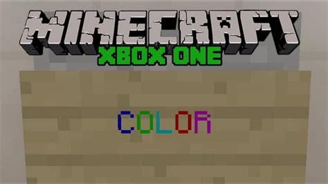 Minecraft Xbox One Secret Colored Text On Signs Easy Tutorial Youtube