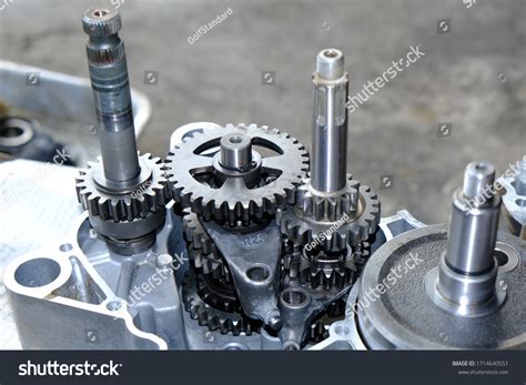 Twostroke Motorcycle Engine Transmission System Stock Photo Edit Now