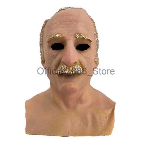 Realistic Human Latex Mask Head Old Man Masks Halloween Masquerade