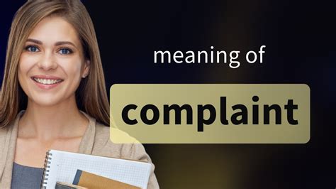 Complaint — Definition Of Complaint Youtube