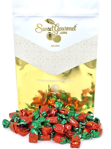 Arcor Strawberry Buds Filled Hard Candy Bon Bons wrapped candy bulk 4 ...