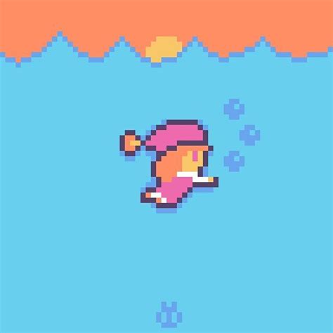 Just Swimming Pixel Art Pixel Art Design Art Design