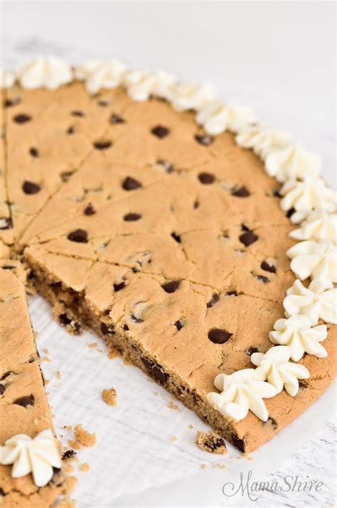 Chips are a favorite crunchy, salty snack. Gluten-Free Cookie Cake (Chocolate Chip) - MamaShire