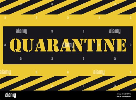 Quarantine Alert Sign Vector Illustration Symbol Industry Design