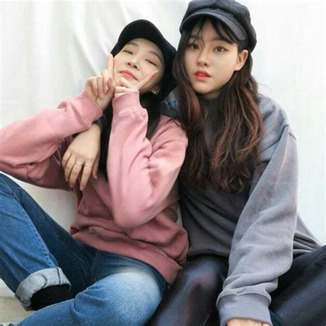 Ulzzang Korean Girl Ulzzang Couple Lgbt Korean Best Friends Girl Friendship Girl Couple