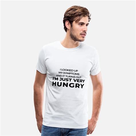 Symptoms Hungry Foodie Pizza Cute Funny T Haha Mens Premium T Shirt Spreadshirt