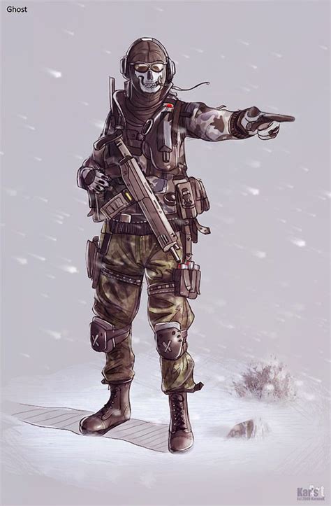 Ghost By Karanak On Deviantart Call Of Duty Arte Militar Fotos Del