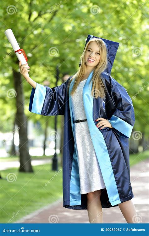 Young Woman Graduate Stock Image Image Of Graduate Achievement 40982067