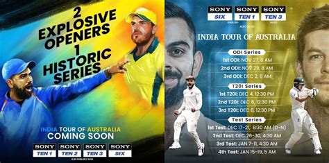 Good news for central govt employees, pensioners, to get full benefits of da starting july 1. Australia Vs India In Which Channel - Sony liv will live ...