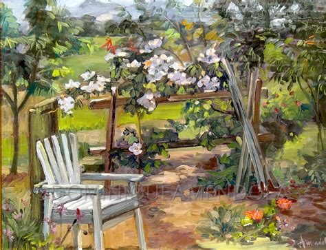 Daily Painting By Artist Dominique Amendola My Garden Corner