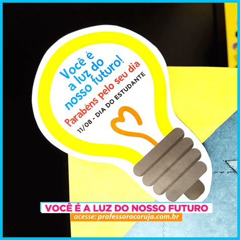 Voc A Luz Do Nosso Futuro Professora Coruja