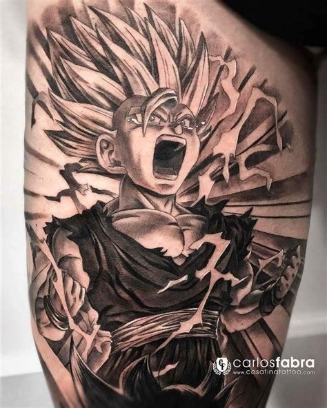 Check out the top 39 best dragon ball franchise tattoo ideas. Tatto gohan | Dragon ball tattoo, Dragon ball artwork ...