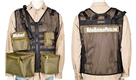 Safari Lite Photo Vest Custom Mesh Molle Module Vest By The Vest Guy