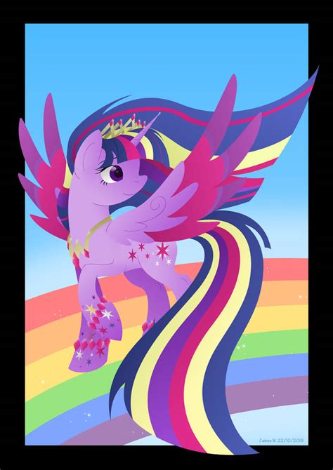 Princess Twilight Rainbow Power By Lavenderrain24 On Deviantart