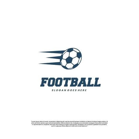 Fast Ball Logo Design On Isolated Background Fly Football Logo Design