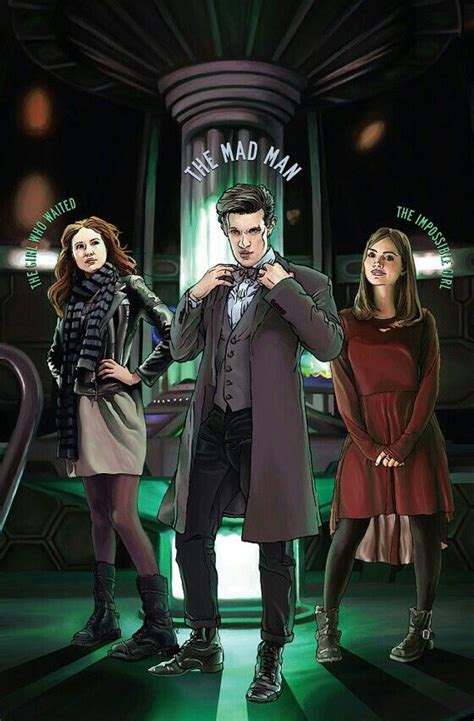 Doctor 11 With Amy Pond And Clara Oswald Docteur Who Docteur Film