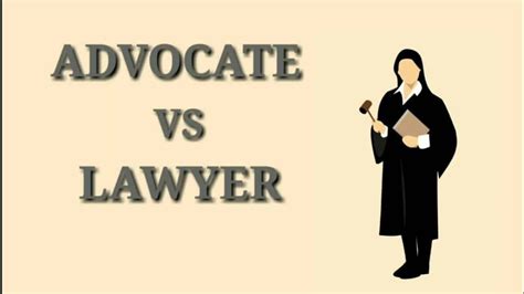Difference Between A Lawyer And An Advocate Law Trend