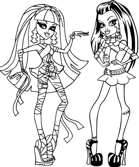 Coloriage De Monster High à Imprimer Sur Coloriage De Com