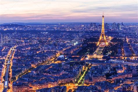 Eiffel Tower At Night Paris Stock Editorial Photo © Massonforstock