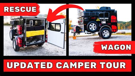 Full Tour 5x8 Cargo Trailer Camper Conversionoverland Campertiny