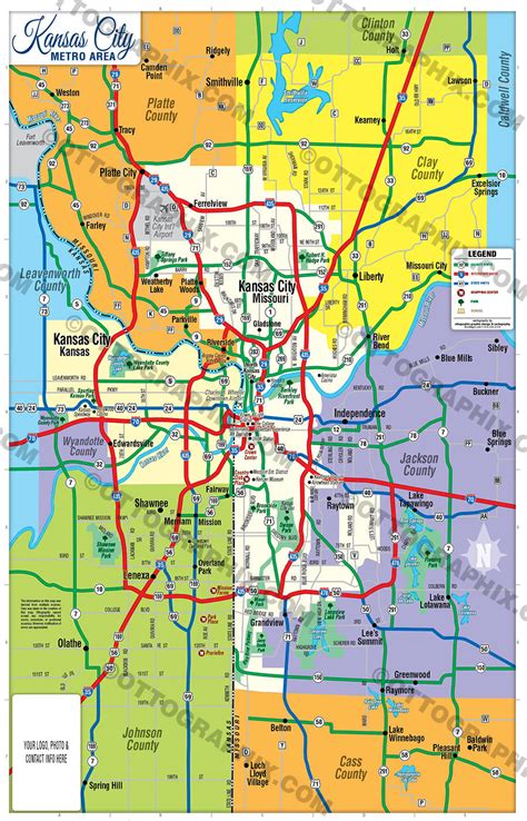 Kansas City Metro Map Otto Maps