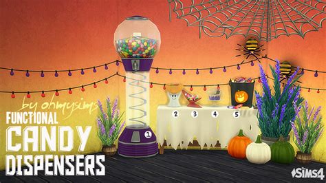 Sims 4 Cc Candy Bowls Candy Dispensers And Gumball Machines Fandomspot