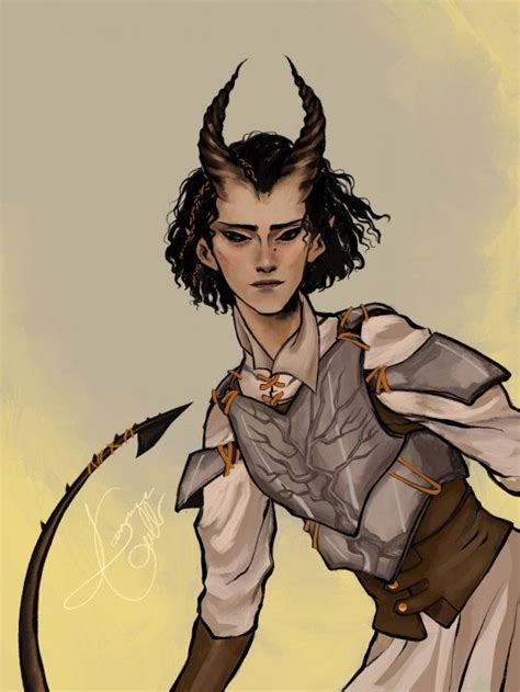 Tiefling Cleric Character Portraits Character Art Character Design