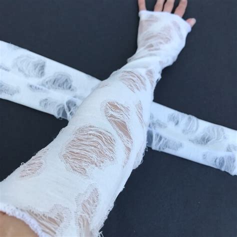 Trixy Xchange Black Mummy Arm Warmers Womens Bandage Gloves Etsy