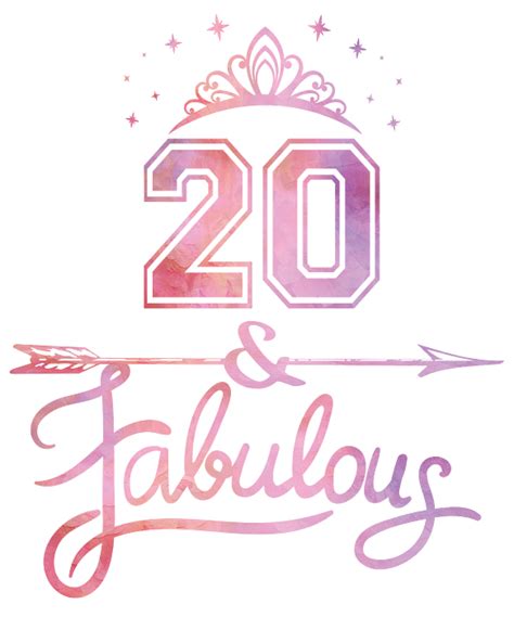 Women 20 Years Old And Fabulous Happy 20th Birthday Graphic Spiral