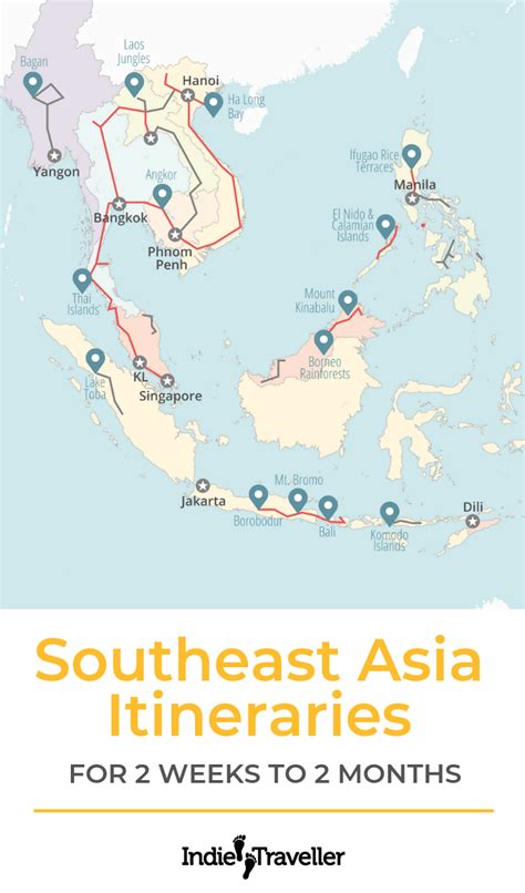 Southeast Asia Itineraries And Backpacking Routes Ultimate Guide