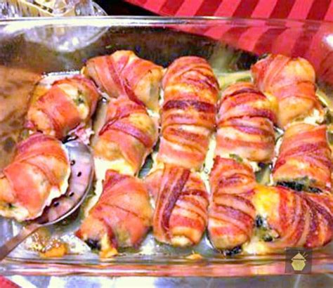Easy Chicken Spinach And Cheese Roll Ups Lovefoodies