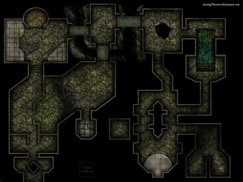 Clean Dark Dungeon Map For Online Dnd Roll By Savingthrower On Deviantart