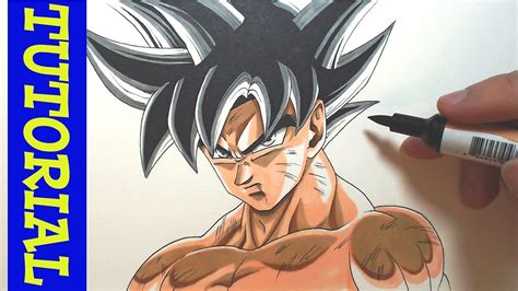 How To Draw Goku Ultra Instinct Outline Jd Youtube Images And Photos
