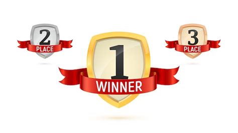 Premium Vector Winner First Second And Third Places Isolated Vector