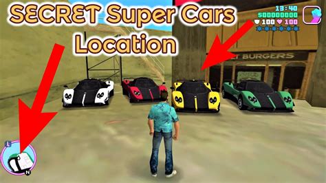 Secret Super Car Location In Gta Vice City Hidden Place Gtavc
