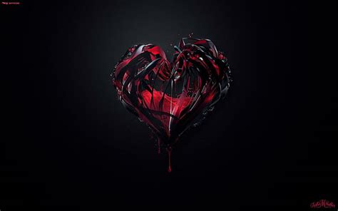 Hd Wallpaper Gothic Heart Love Romance Valentines High Resolution