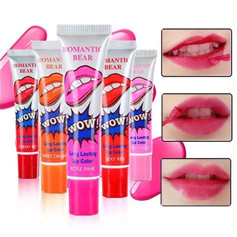 Wow Peel Off Colored Lip Stain Gloss Body In 2019 Lip Gloss Lipstick Tattoos Waterproof