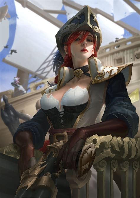 Miss Fortune Tristana And Gangplank League Of Legends Drawn By