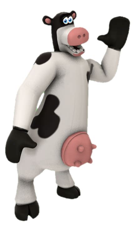 Otis The Cow Waving By Transparentjiggly64 On Deviantart