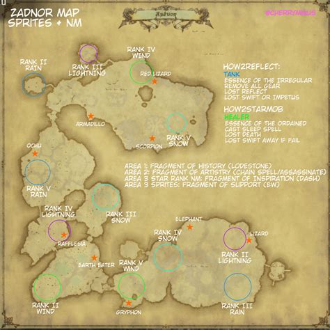 Quick And Dirty Zadnor Spritenm Farming Map Ffxiv